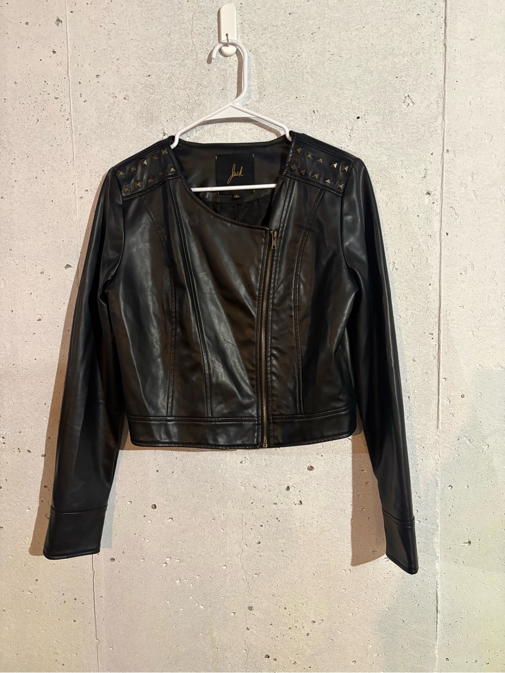Jack by BB Dakota Faux Leather Moto Jacket | Size: Large
